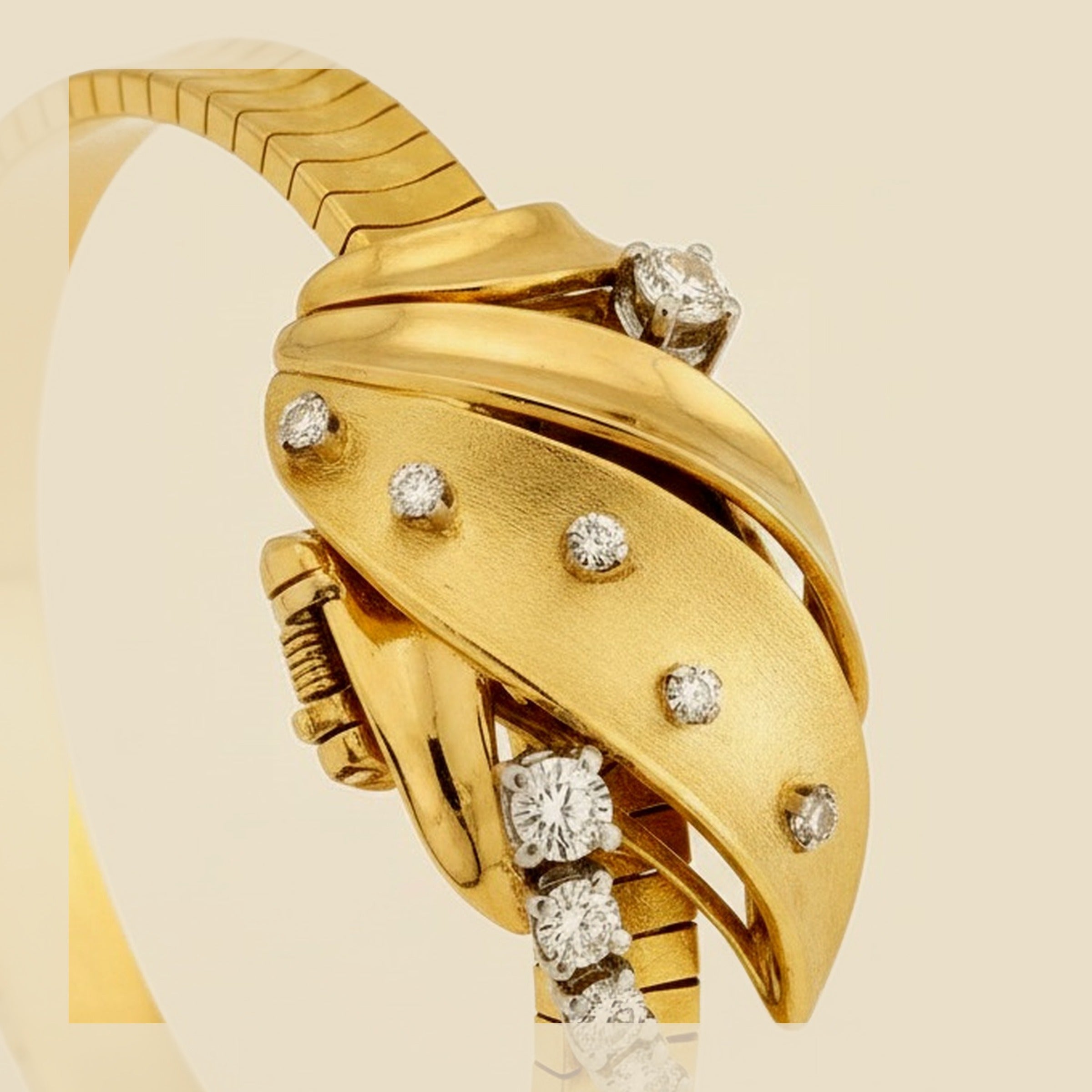 Spritzer and Fuhrman, Germany Lady's Yellow Gold Dress Watch – Empire Diamond – view 2