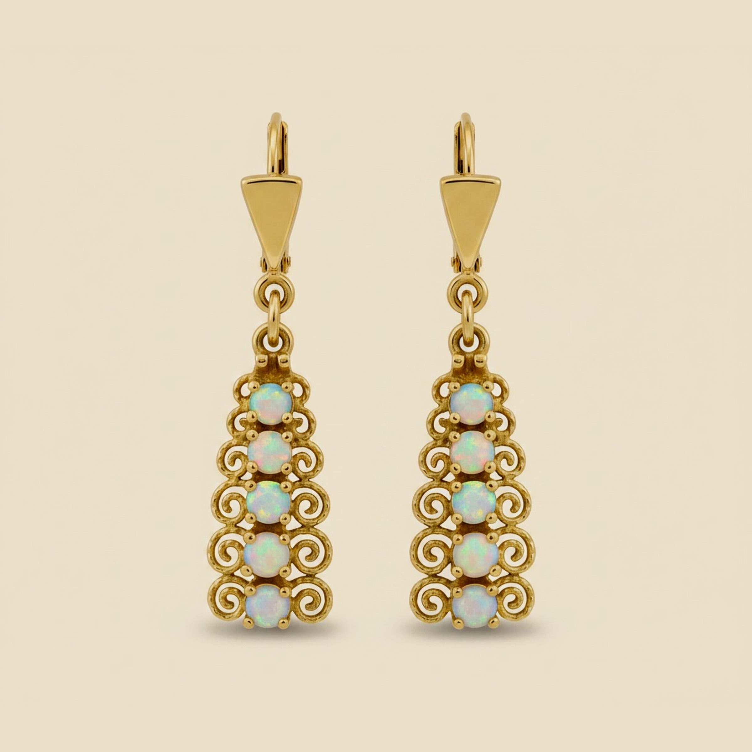 Spritzer & Fuhrmann Opal Hanging Earrings – Empire Diamond