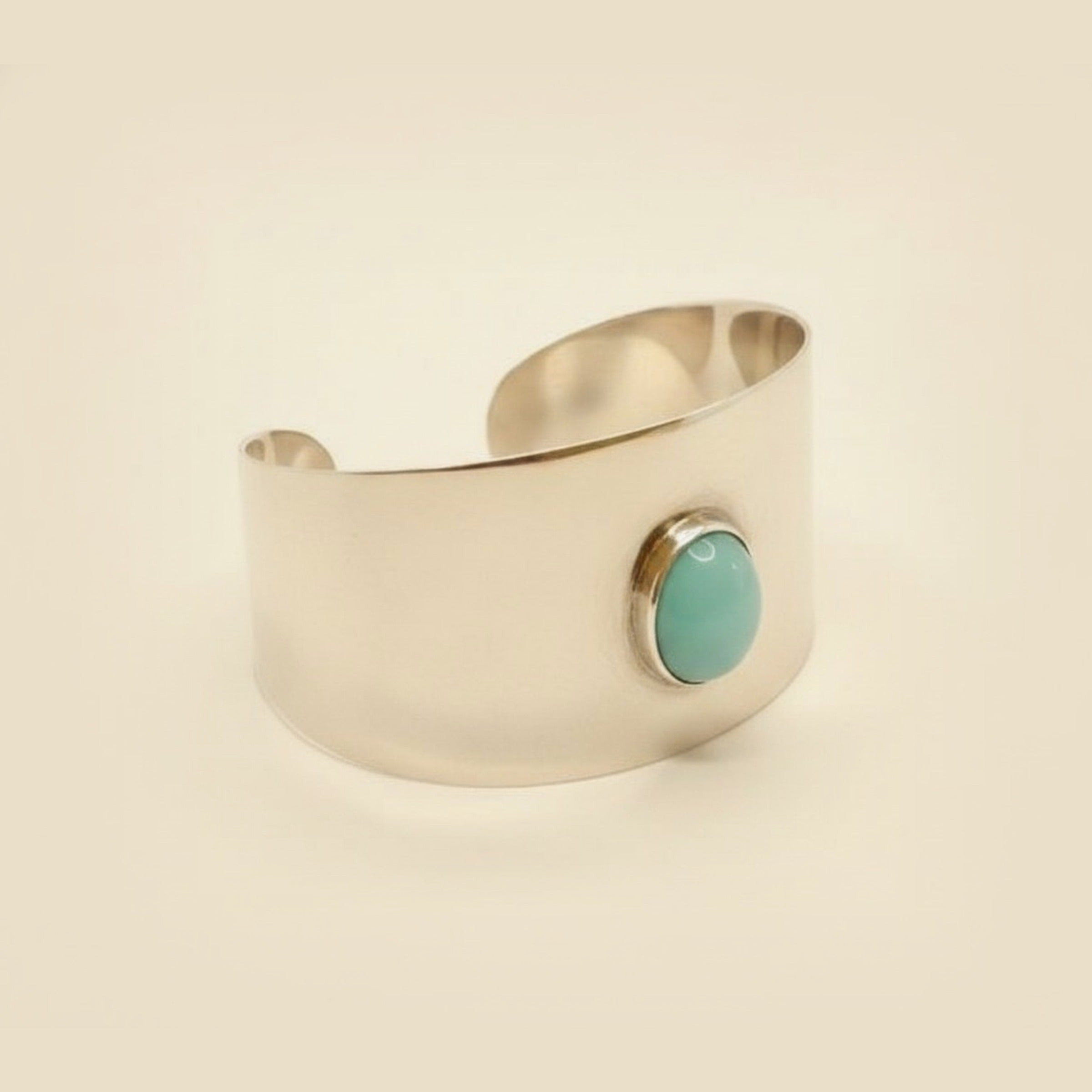Sterling Silver Cat's Eye Quartz Wide Cuff Bracelet – Empire Diamond