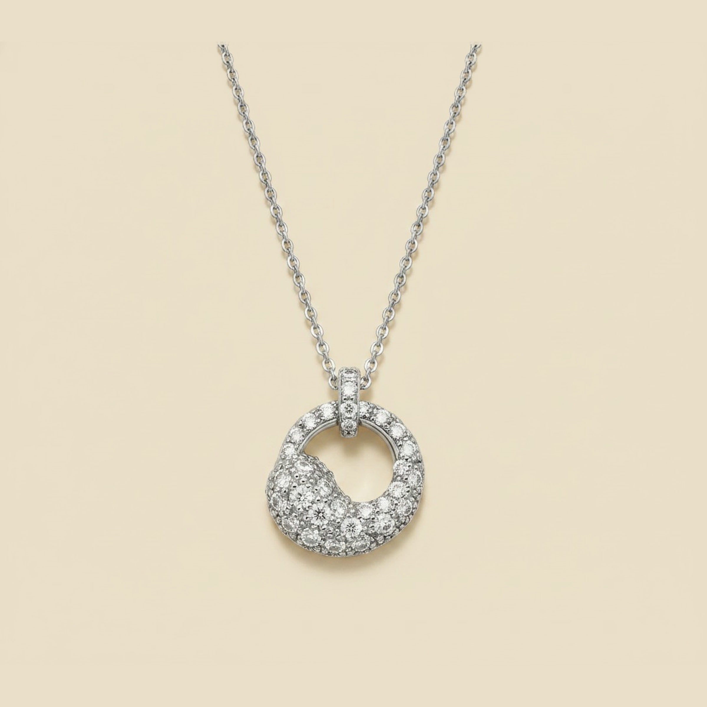 Tiffany & Co. Platinum & Diamond "Eternal Circle" Pendant