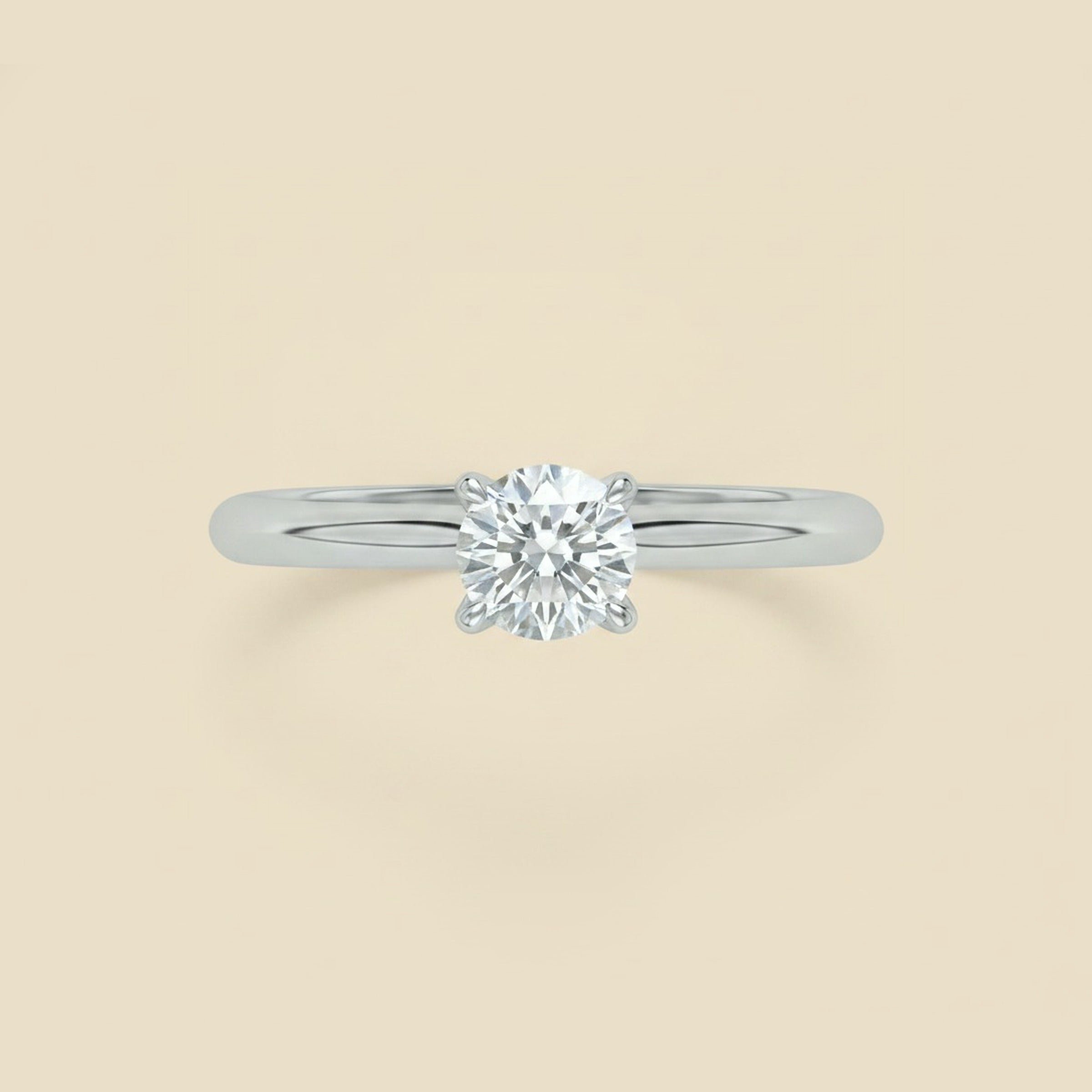 Tiffany & Co. Platinum Diamond Solitaire Engagement Ring