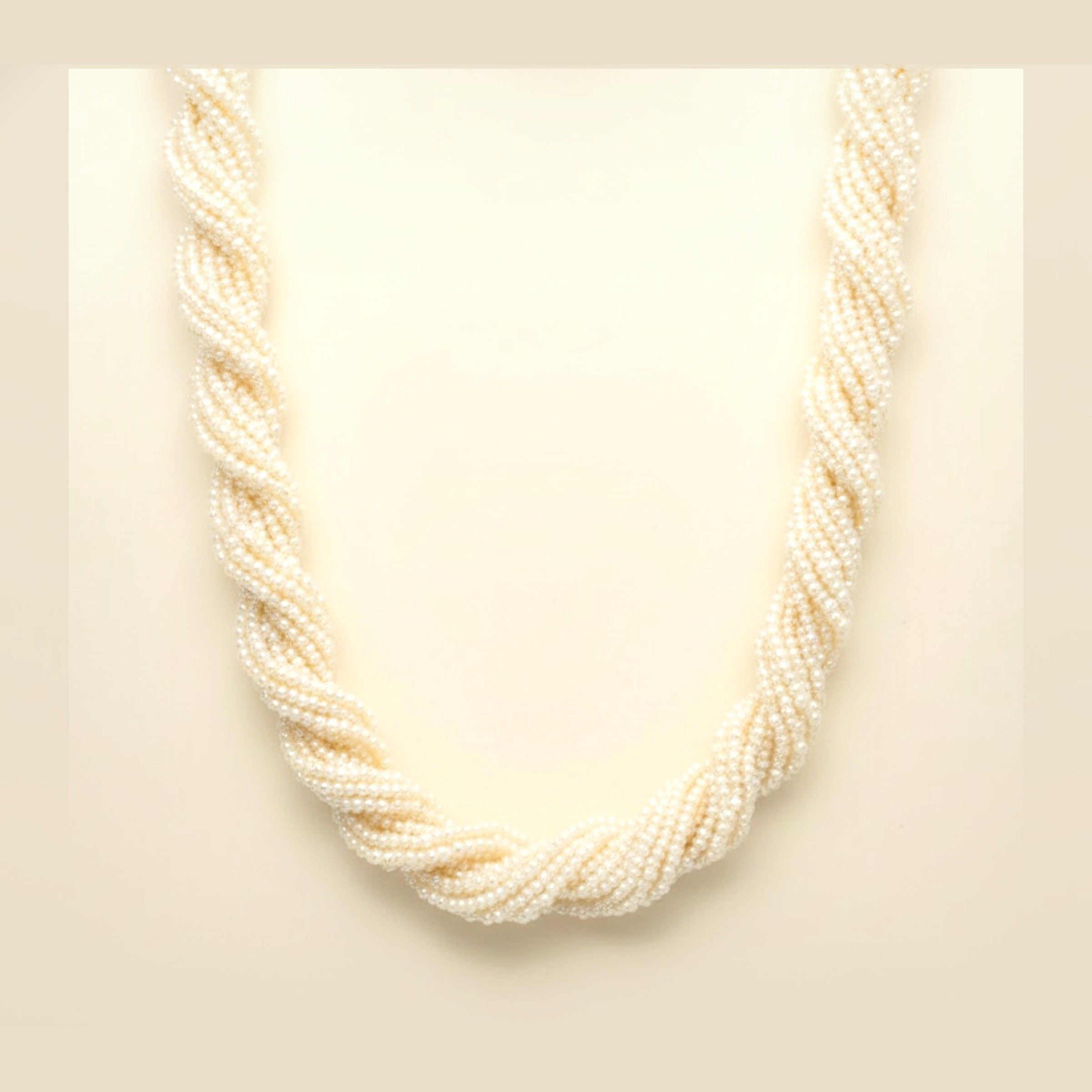 Vintage 14k Yellow Gold Multi-Strand Seed Pearl Necklace