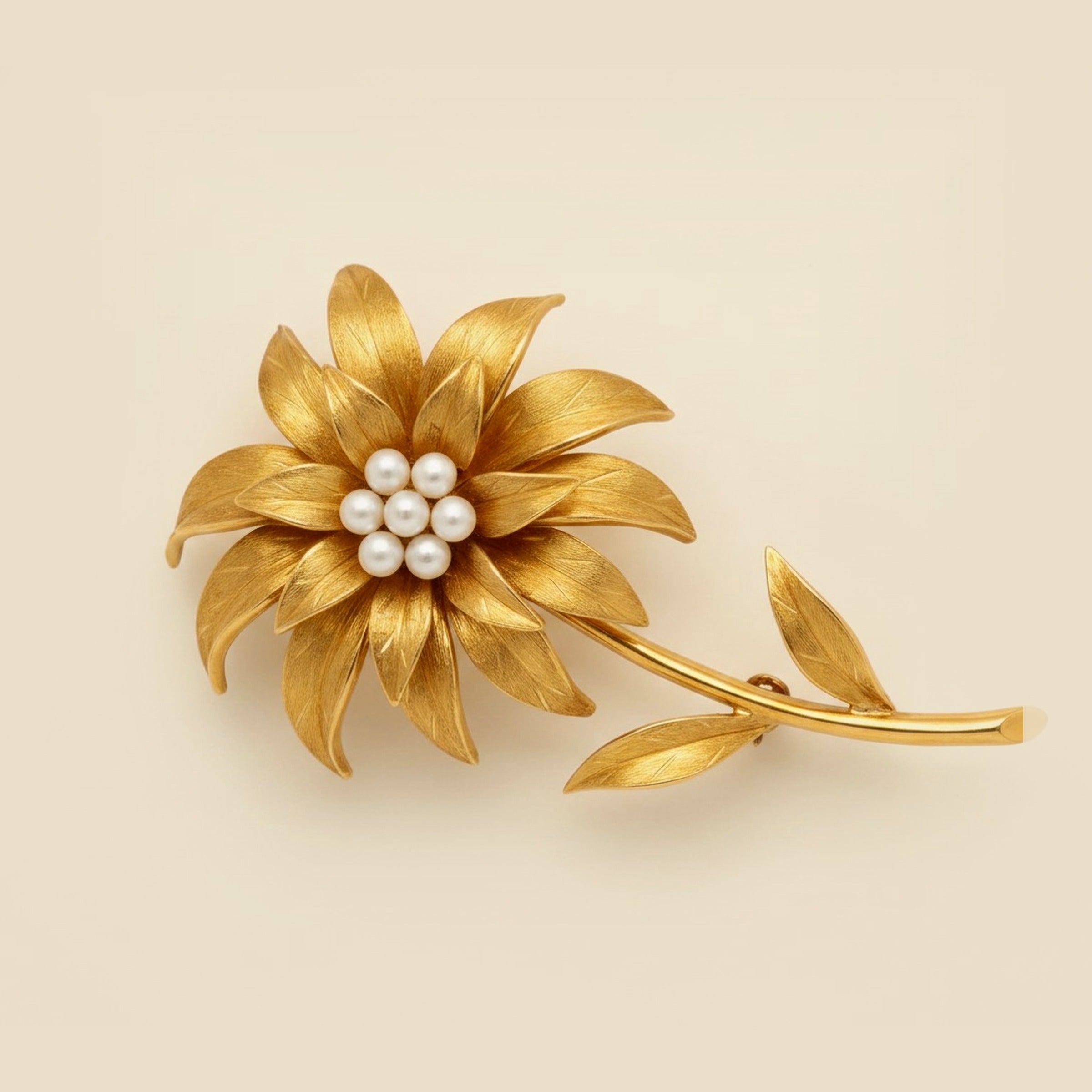 Vintage Tiffany & Co., Yellow Gold Flower Pin