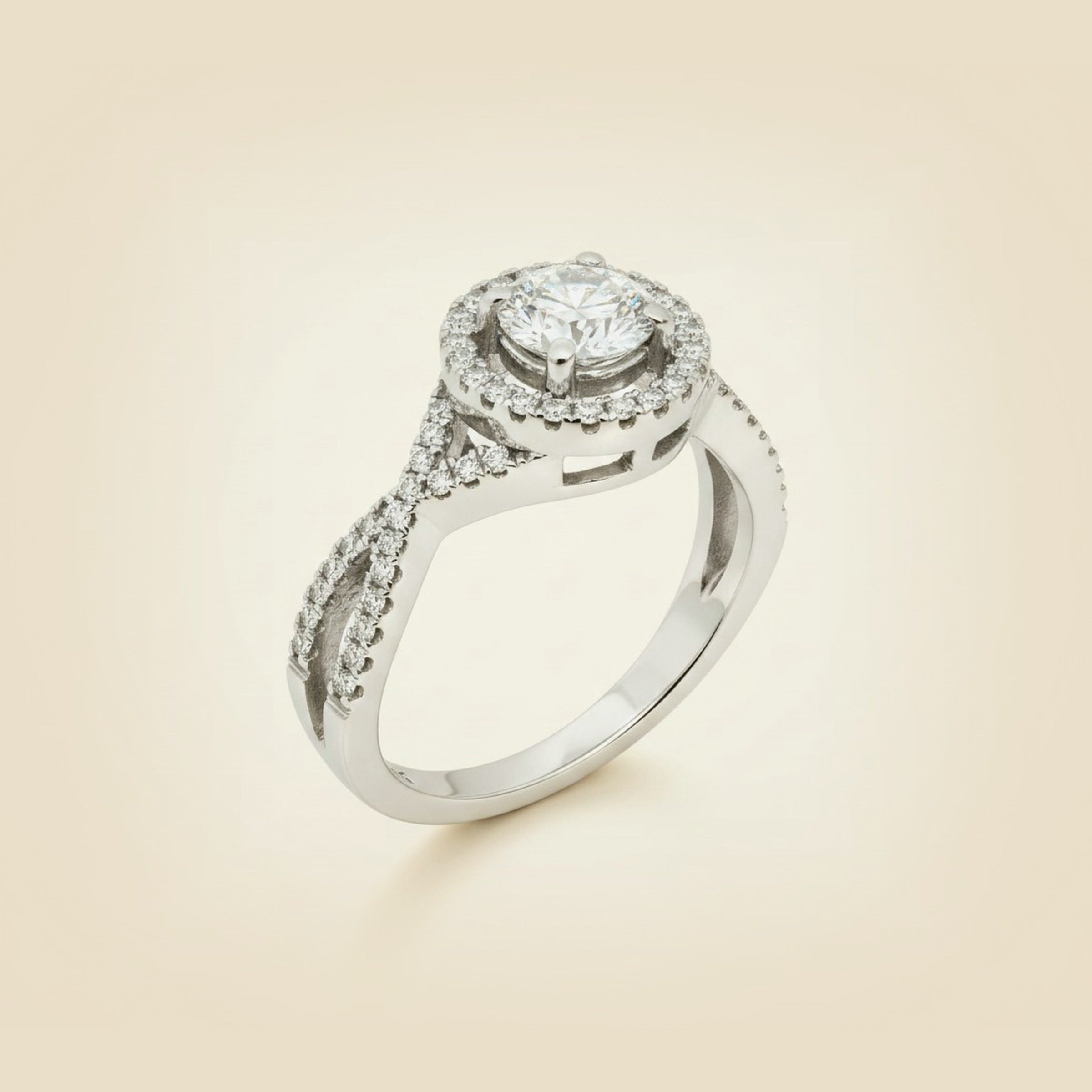 White Gold Diamond Engagement Ring – Empire Diamond