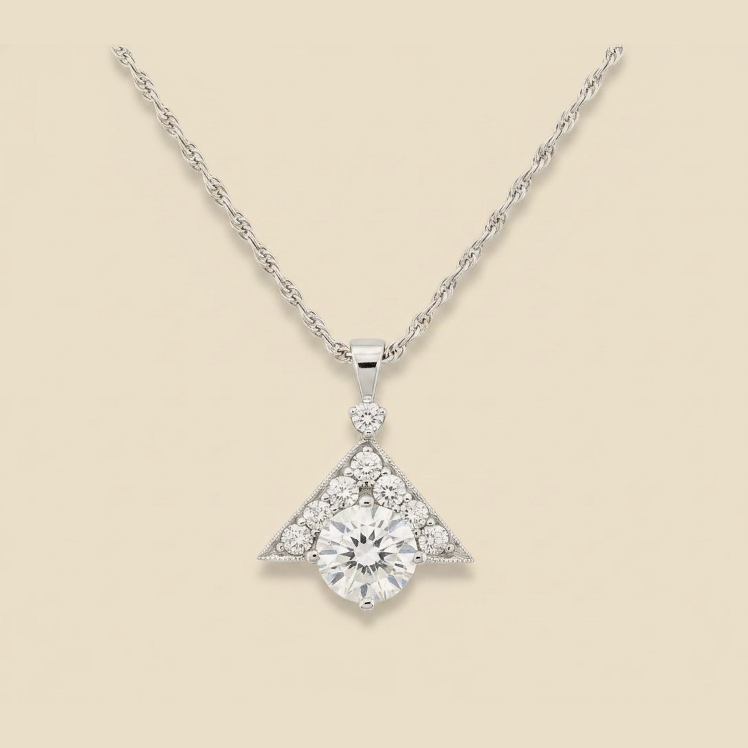 White Gold Diamond Pendant