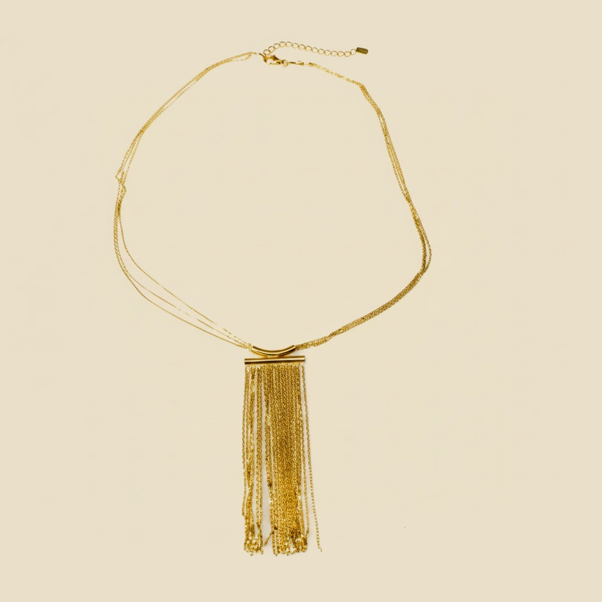 Yellow Gold Modern Tassle Pendant