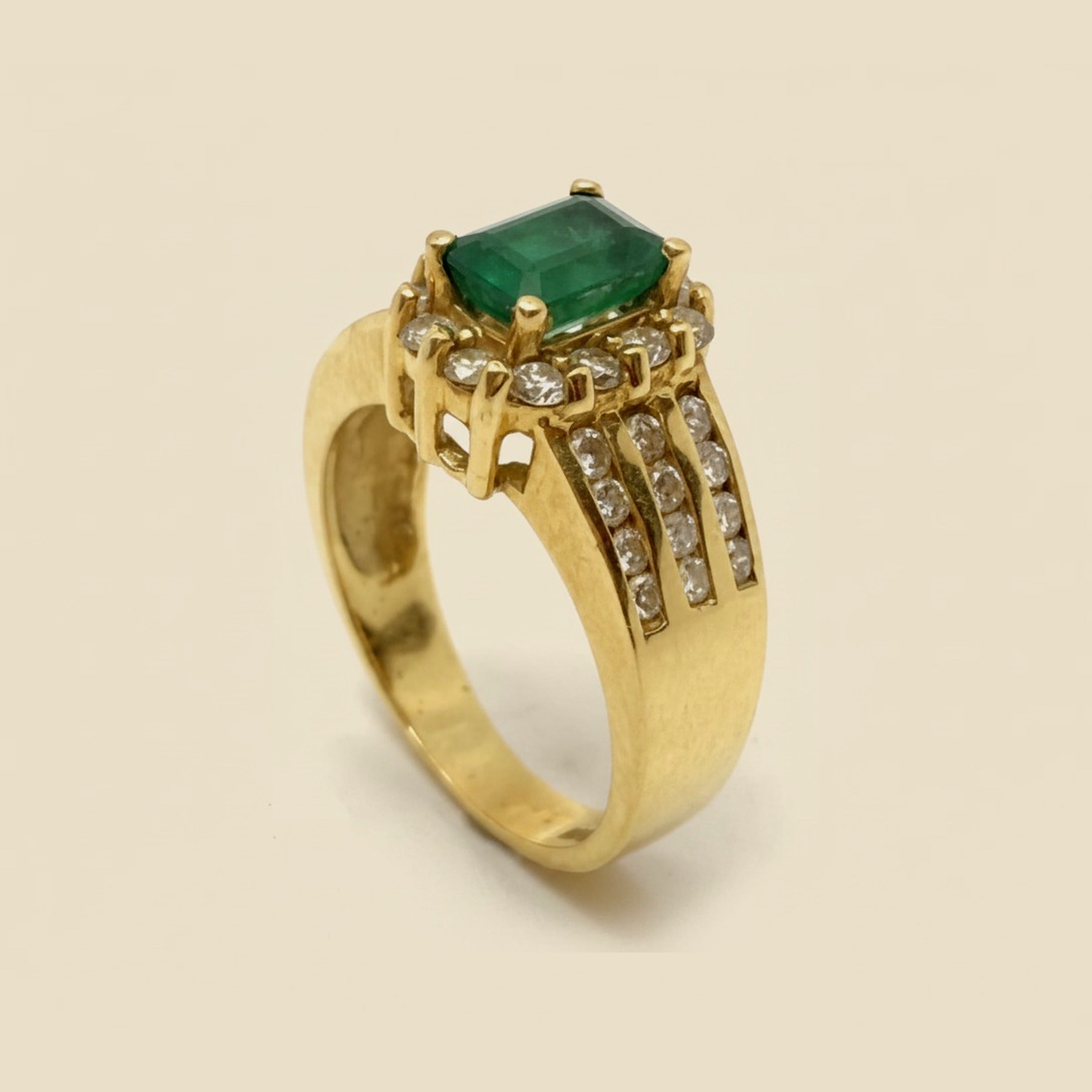 Yellow Gold and Diamond Cocktail Ring – Empire Diamond