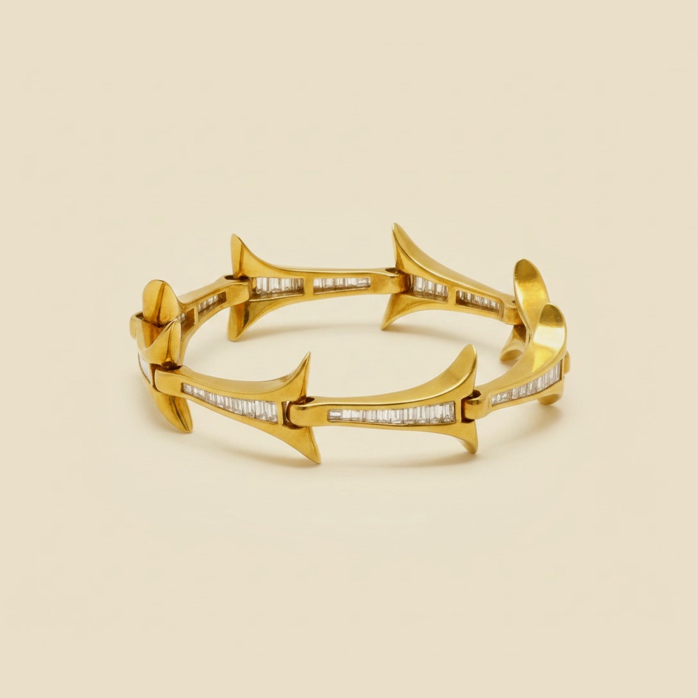 Yellow Gold Diamond Link Bracelet – Empire Diamond