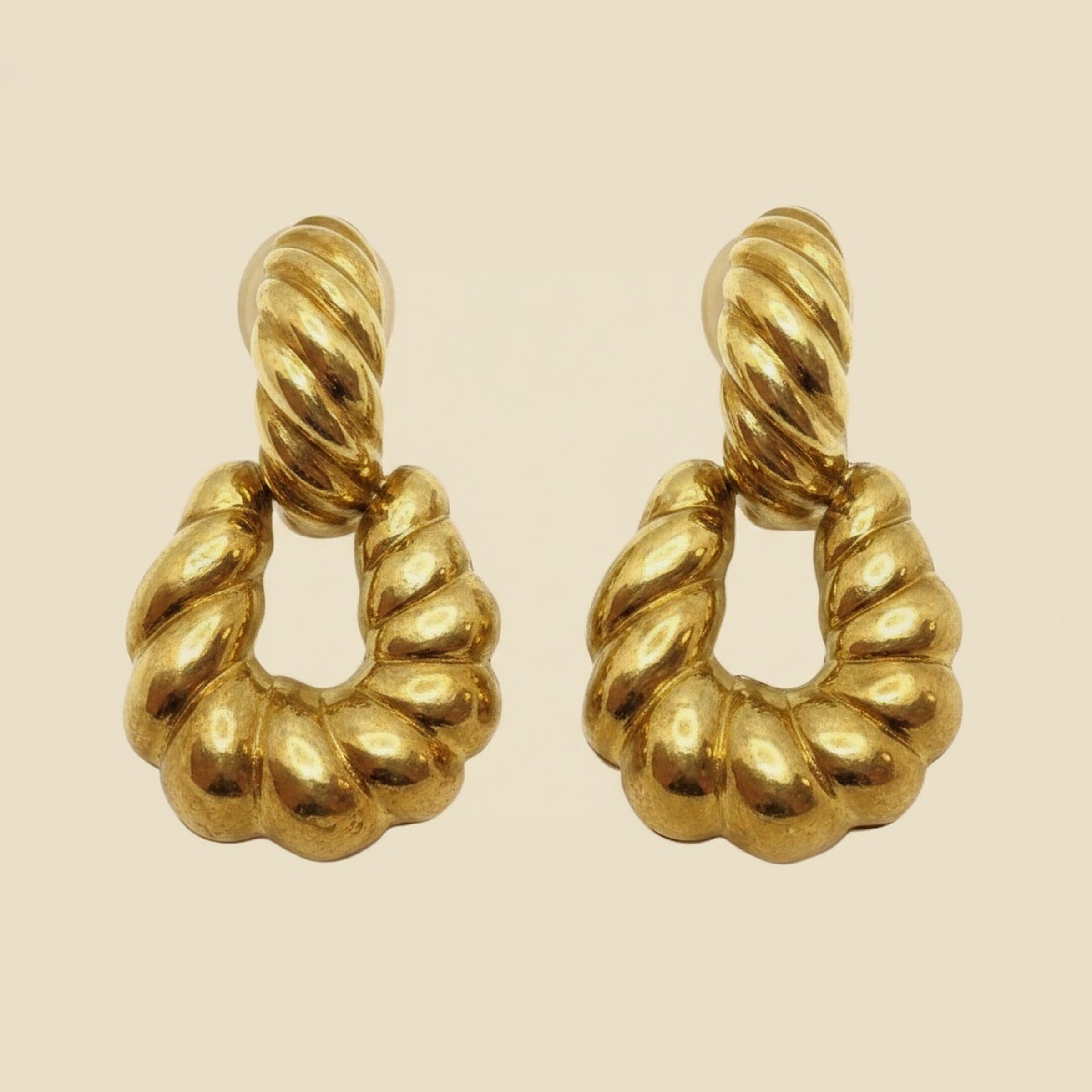 Yellow Gold Door Knocker Earrings – Empire Diamond