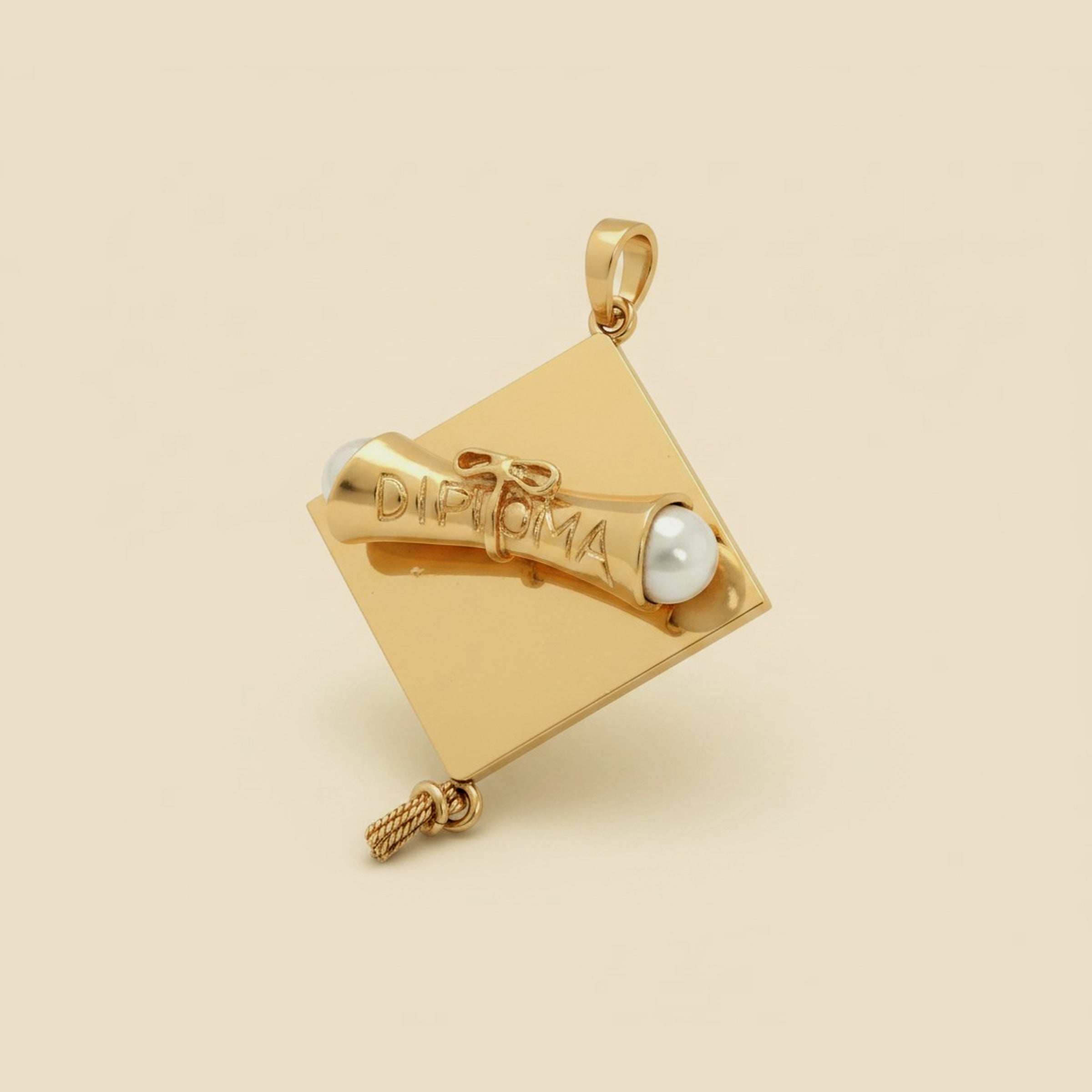 Yellow Gold Graduation Cap Charm – Empire Diamond