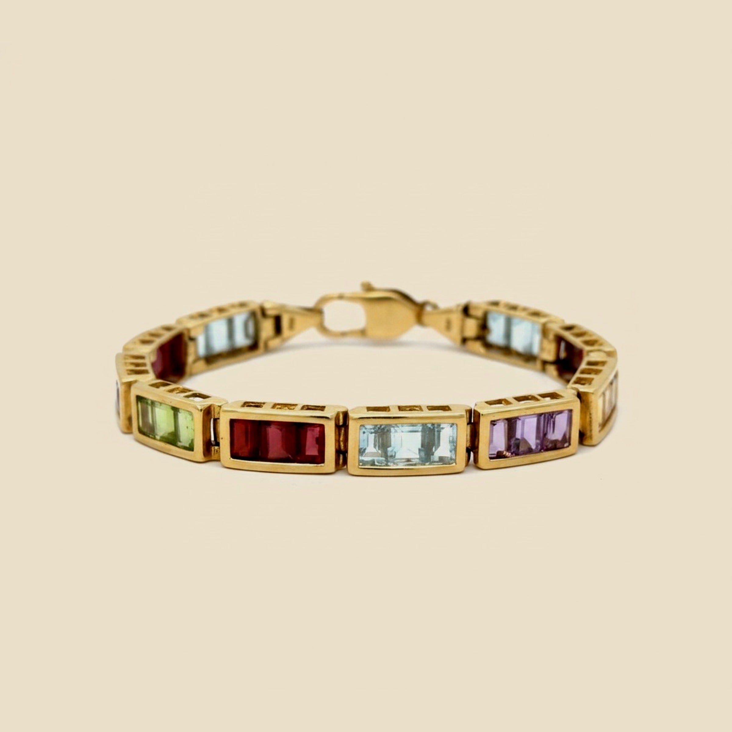 Yellow Gold Rainbow Bracelet