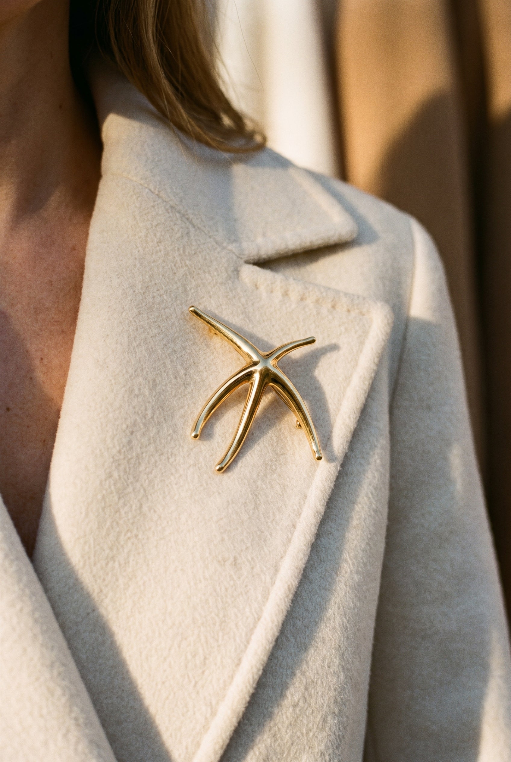 Tiffany Elsa Peretti Starfish Pin — shown worn