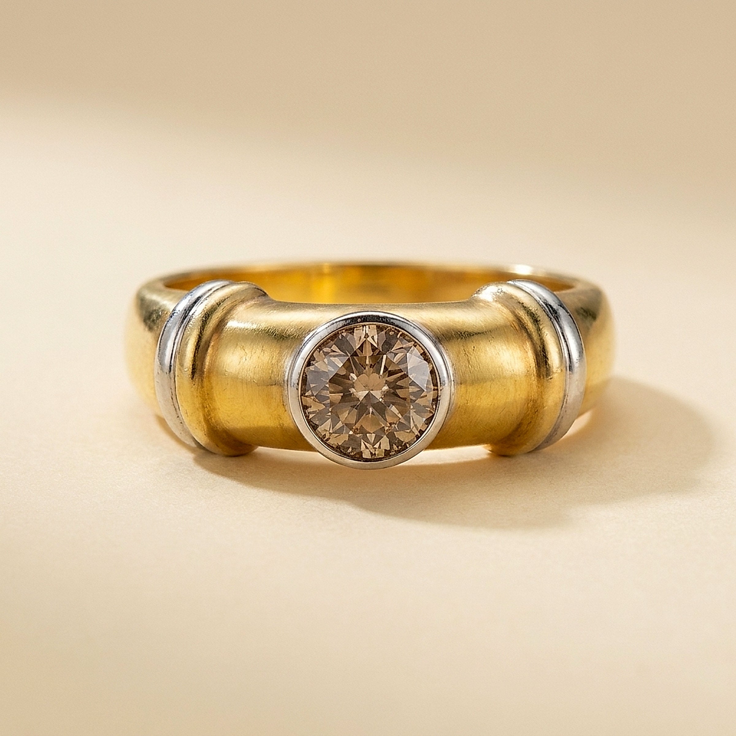 Yellow Gold Chocolate Diamond Ring