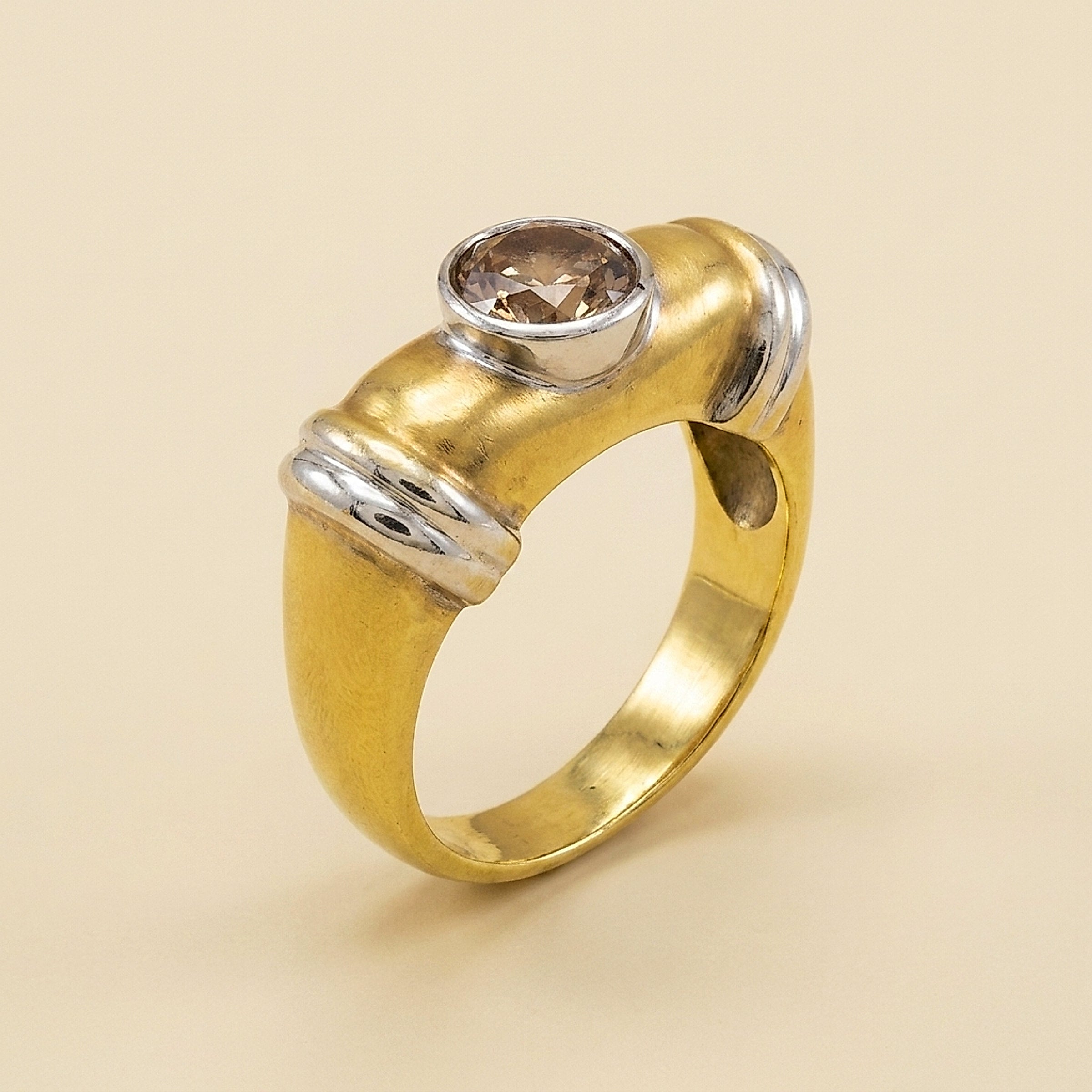 Yellow Gold Chocolate Diamond Ring