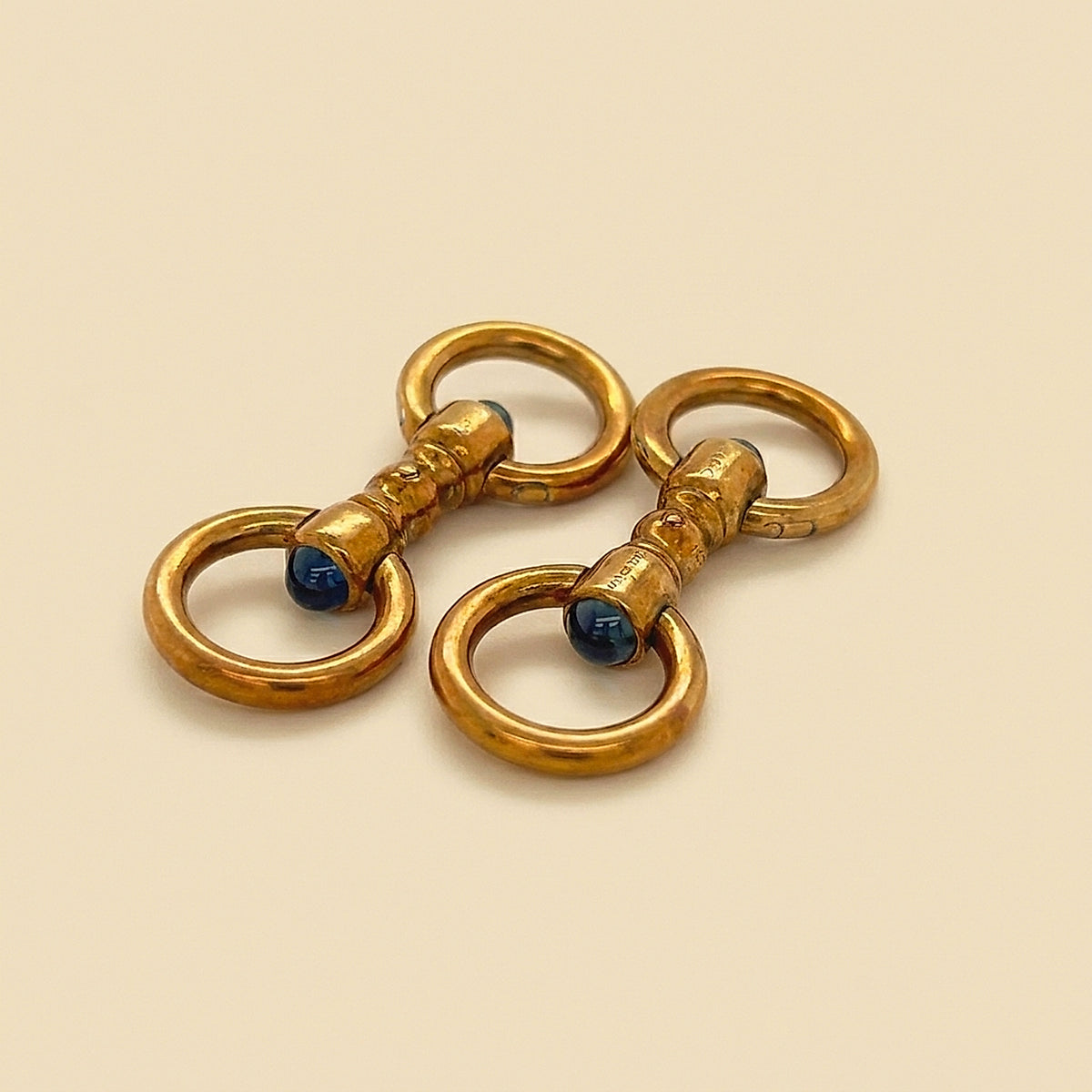 Cartier 14k Yellow Gold Stirrup Cuff Links