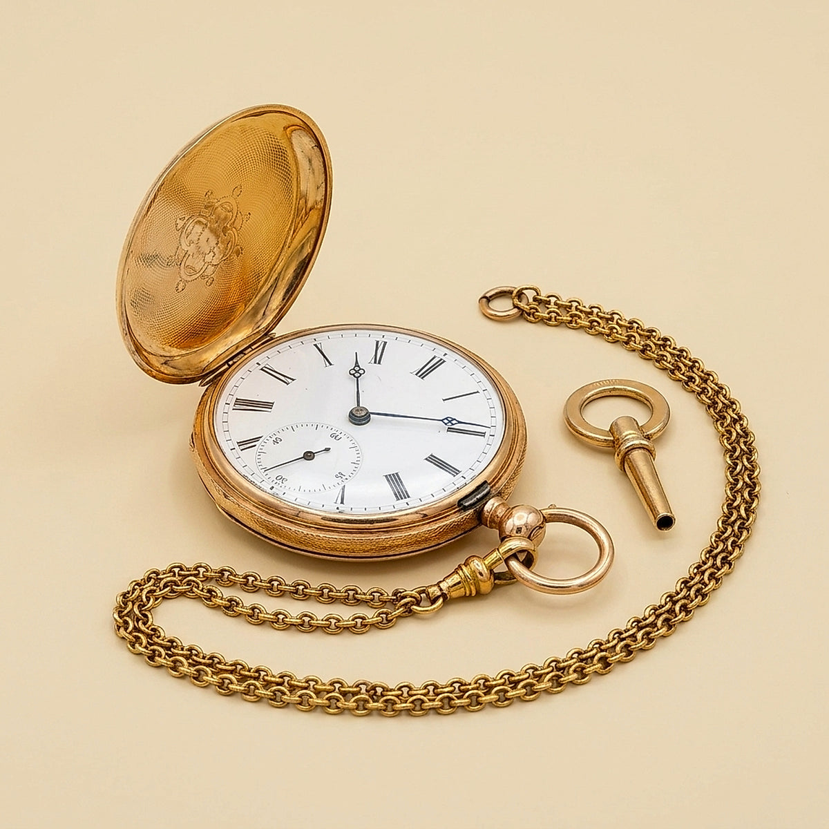 James Tissot 14k Key Wind Pocket Watch