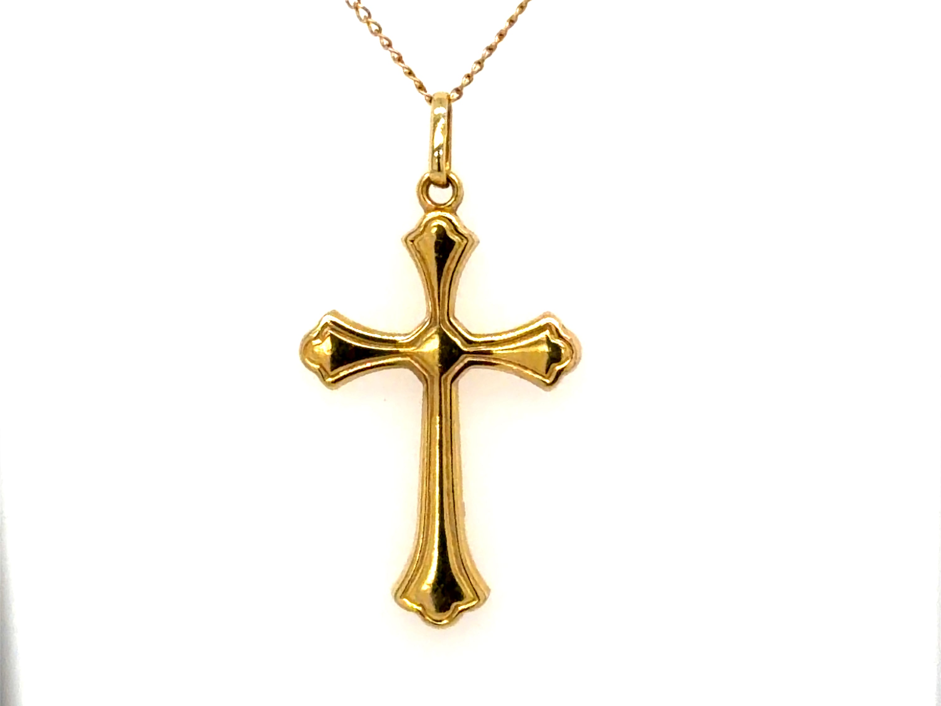 14K Yellow Gold Cross