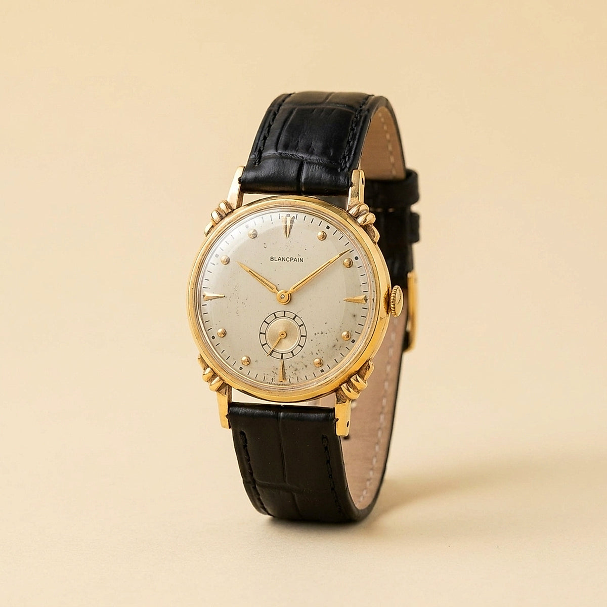 Vintage Blancpain 14K Yellow Gold Wrist Watch