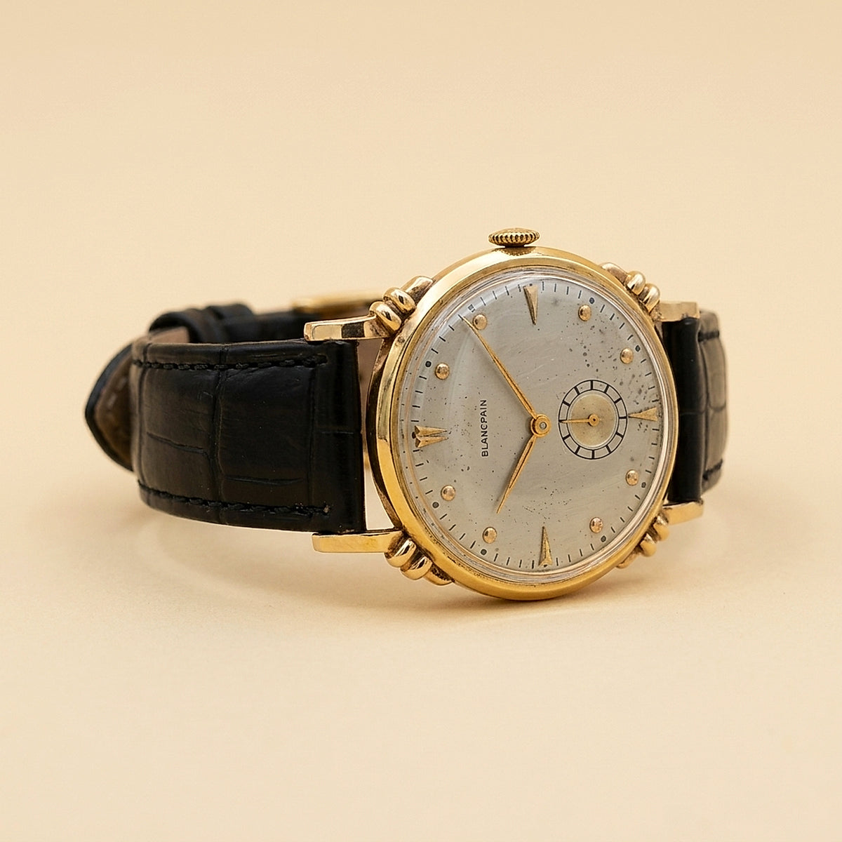 Vintage Blancpain 14K Yellow Gold Wrist Watch