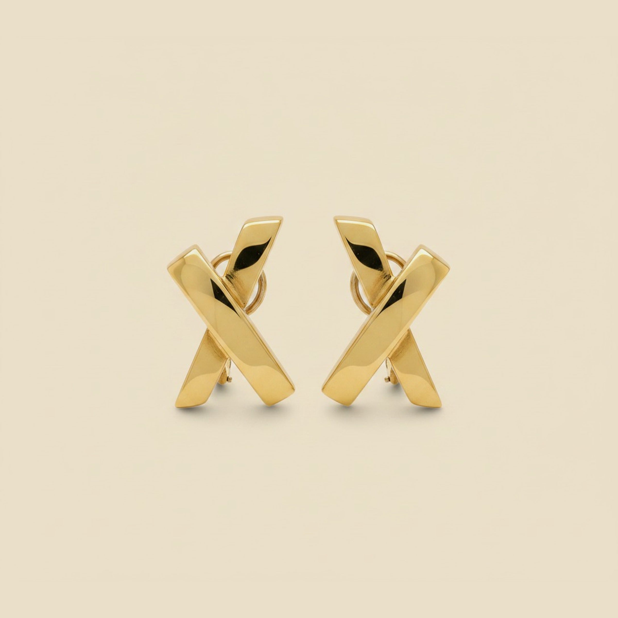1989 Paloma Picasso Tiffany & Co. 18K "X" Earrings – Empire Diamond