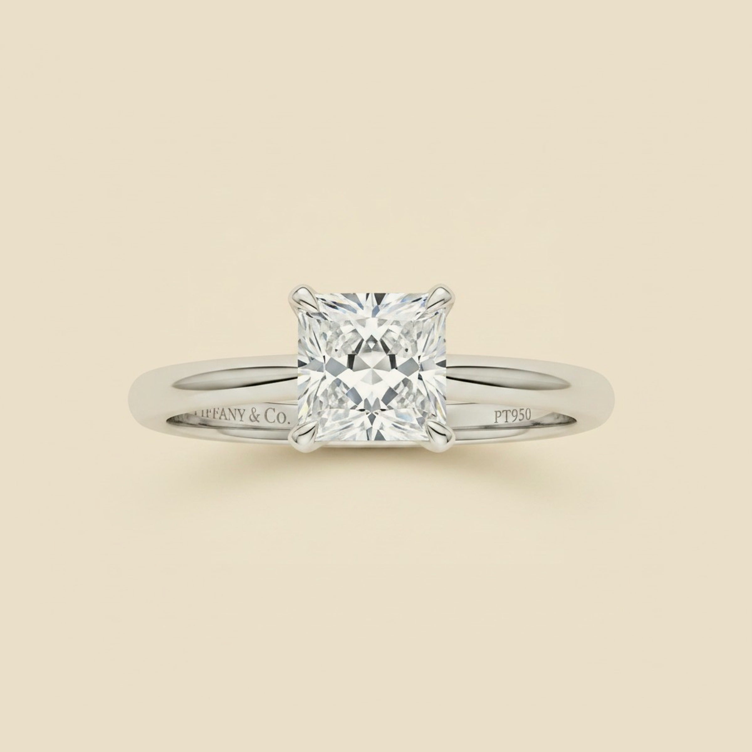 2007, Tiffany & Co. Platinum Diamond Solitaire Engagement Ring