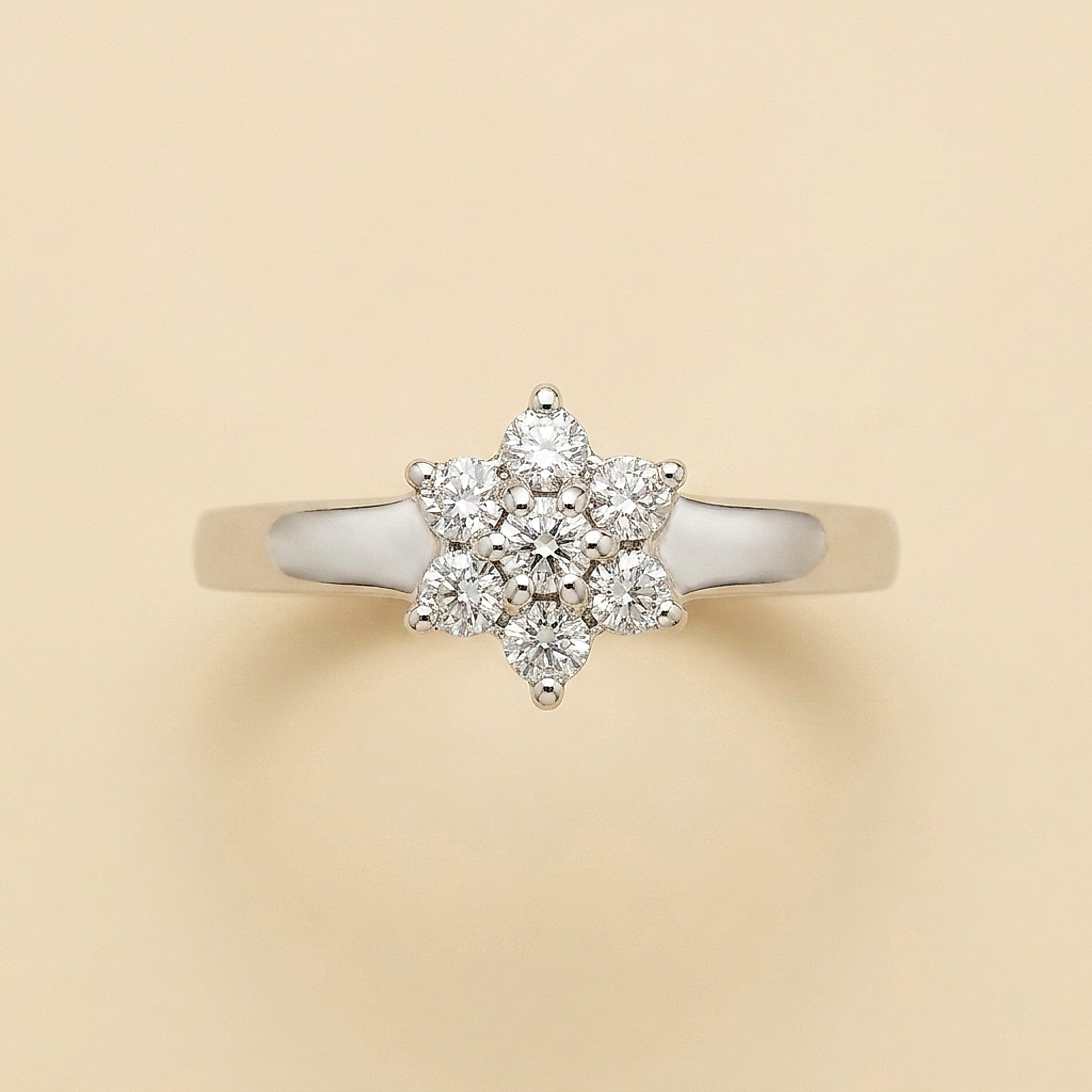 Diamond Cluster Star Ring