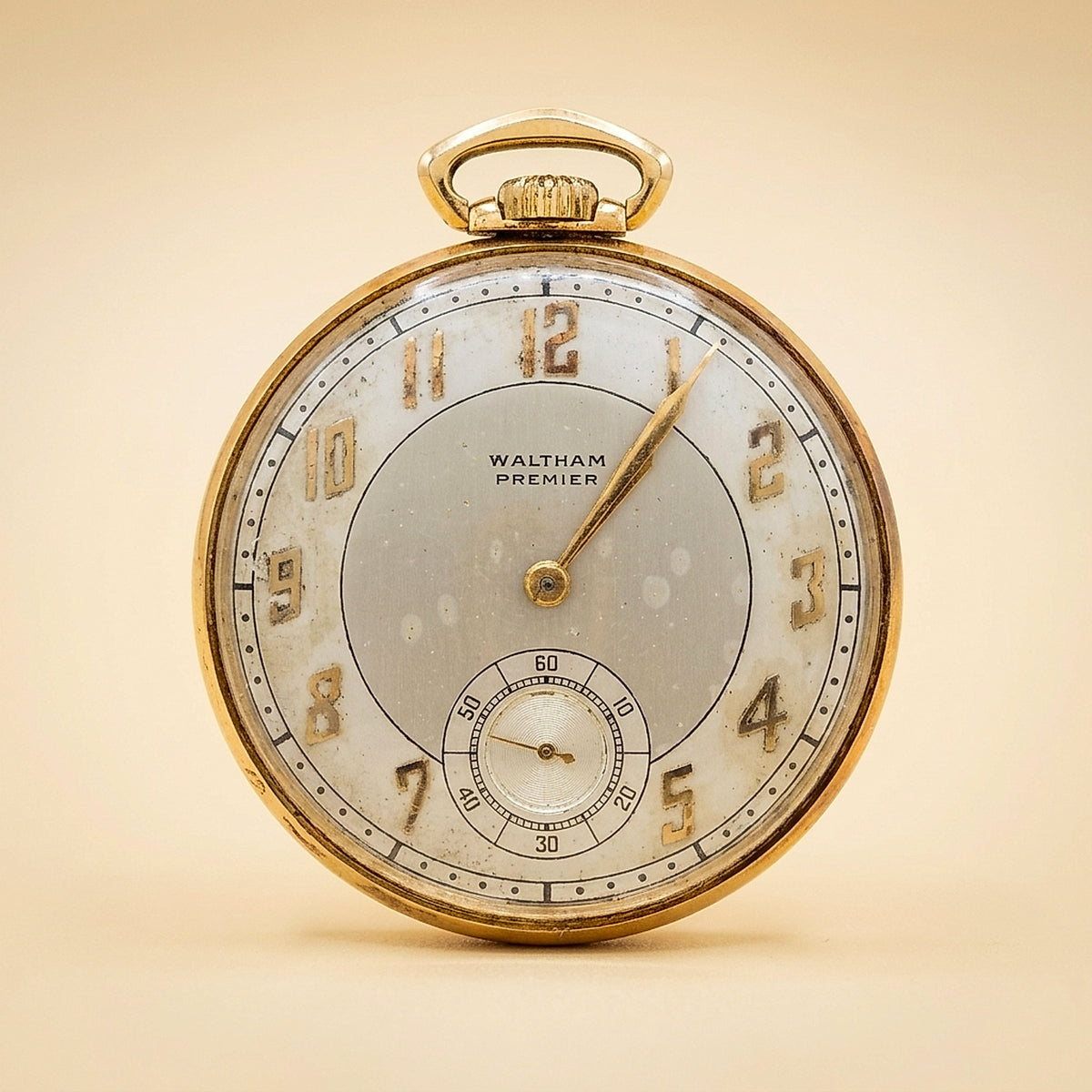Waltham Premier Open-Face Pocket Watch