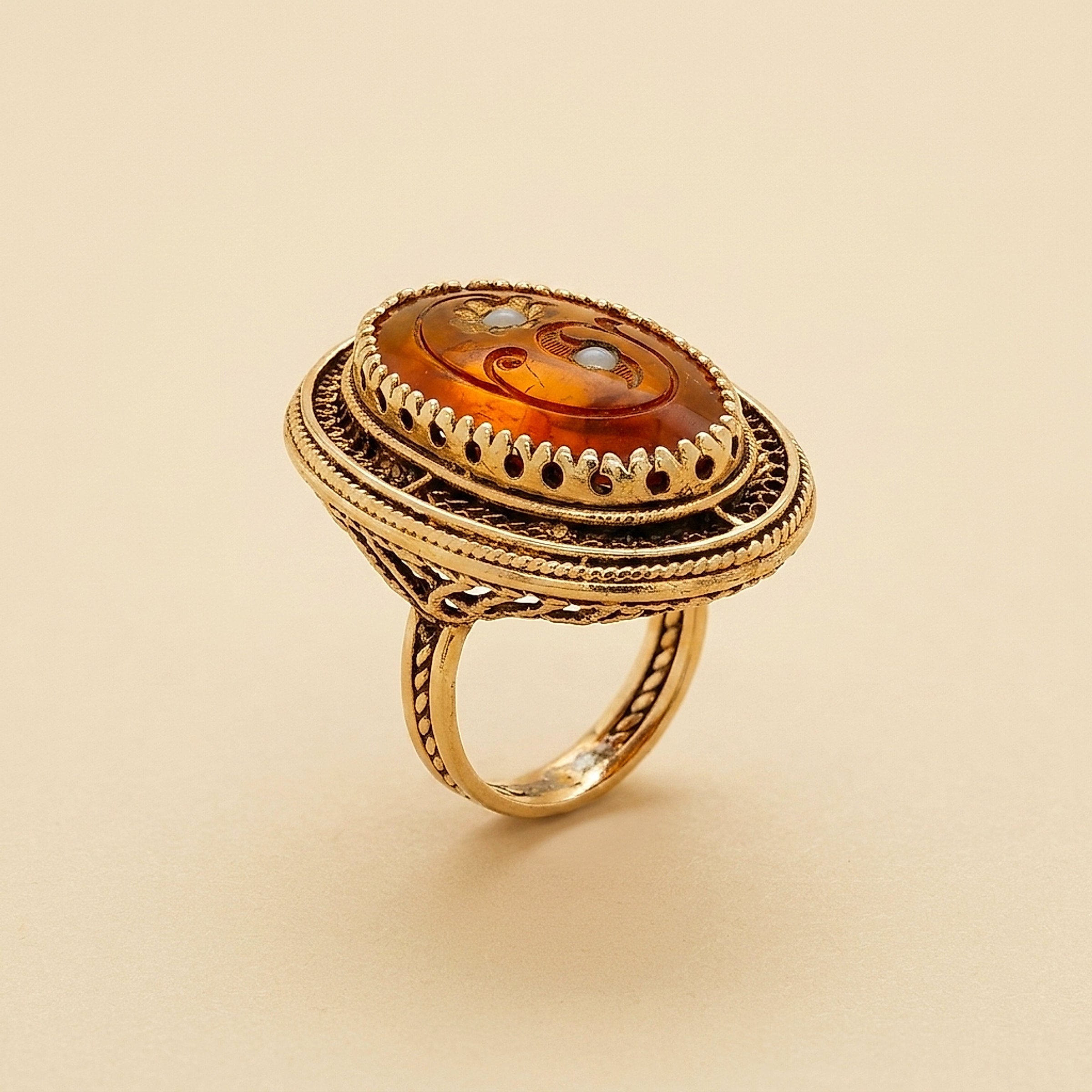 Yellow Gold CARNELIAN RING
