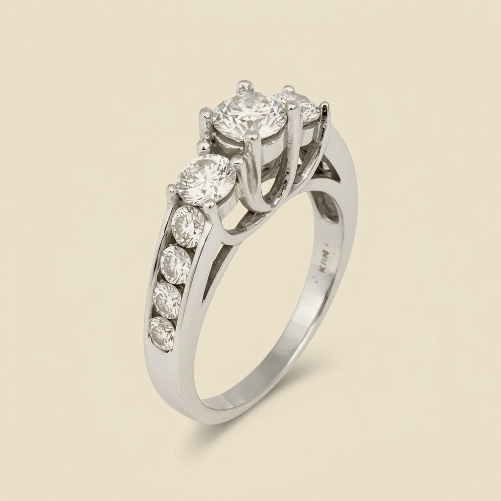 Lucida Style Diamond Engagement Ring - alternate view
