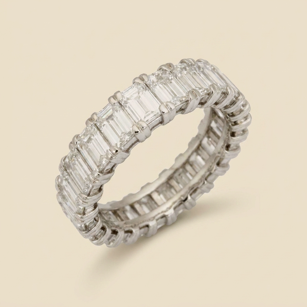 Platinum Diamond Eternity Band - alternate view