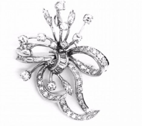 Platinum Diamond Spray Brooch/Pin – Empire Diamond