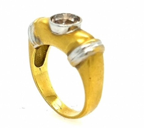 Yellow Gold Chocolate Diamond Ring – Empire Diamond – view 3