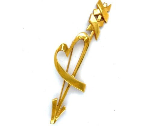 Tiffany 18K Paloma Picasso Loving Heart Pin – Empire Diamond