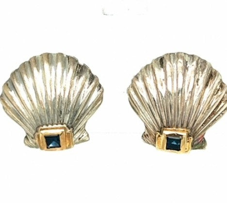 Sterling Silver TIFFANY & CO. SHELL EARRINGS – Empire Diamond – view 2
