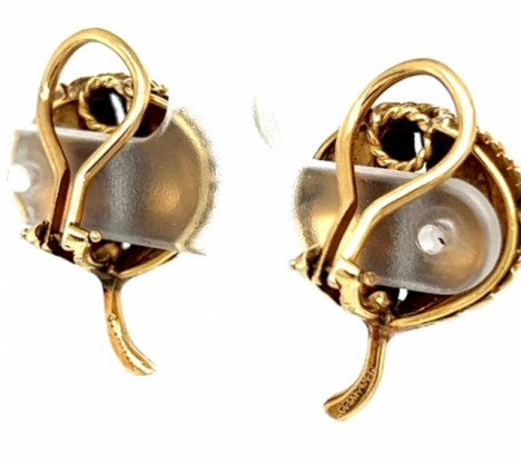 Vintage Tiffany & Co. 3-Leaf Ear Clips – Empire Diamond – view 2