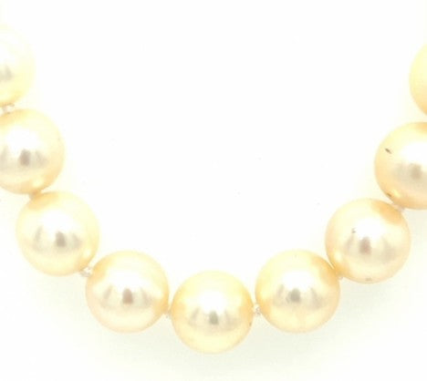 Strand Cultured Pearl Necklace – Empire Diamond – view 2