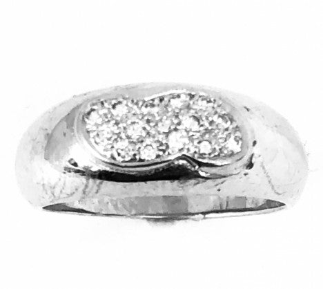 White Gold Pave Diamond Cluster Ring – Empire Diamond – view 2