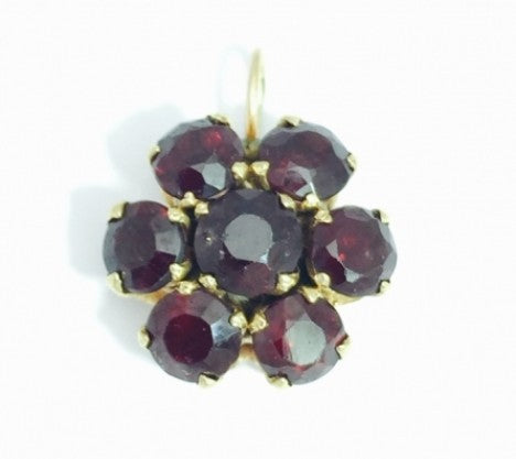 Yellow Gold Pyrope Garnet Cluster Pendant – Empire Diamond