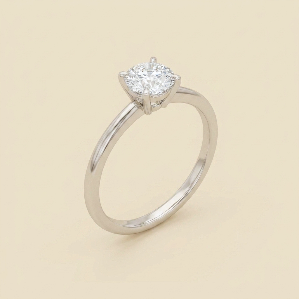 Tiffany & Co. .950 Platinum Diamond Engagement Ring - alternate view