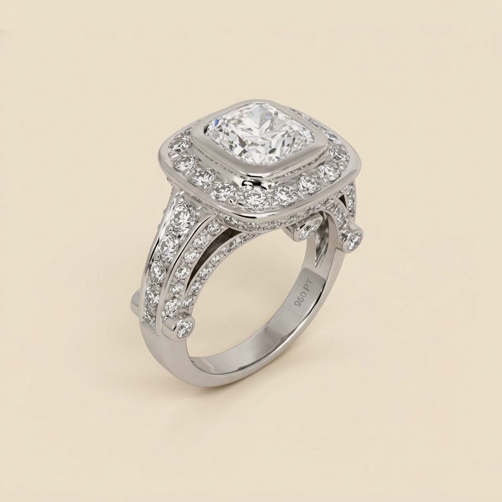 Radiant in Custom Platinum Mounting 2.04cts. - alternate view