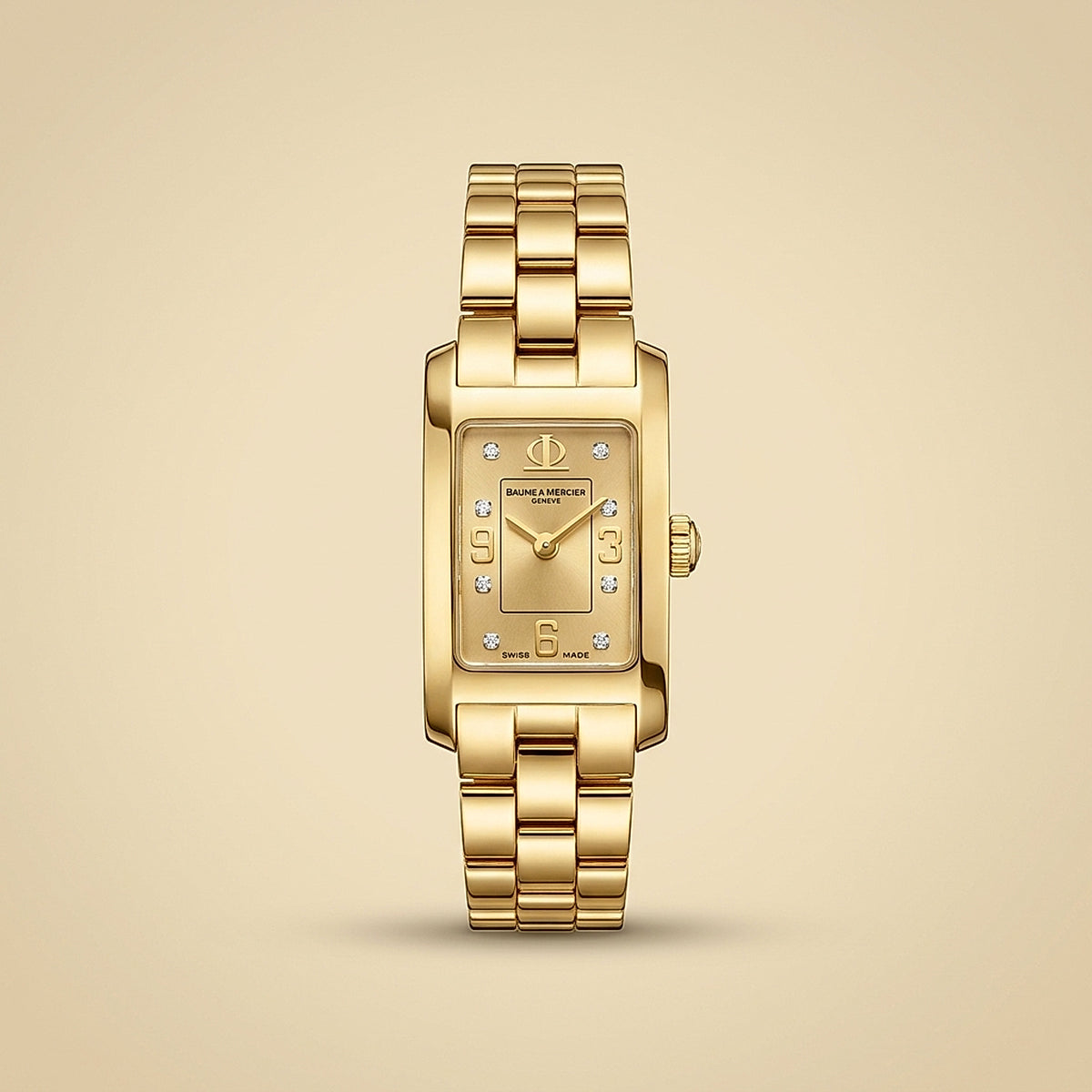 Lady's Baume & Mercier Swiss Yellow Gold Quartz Wrist Watch