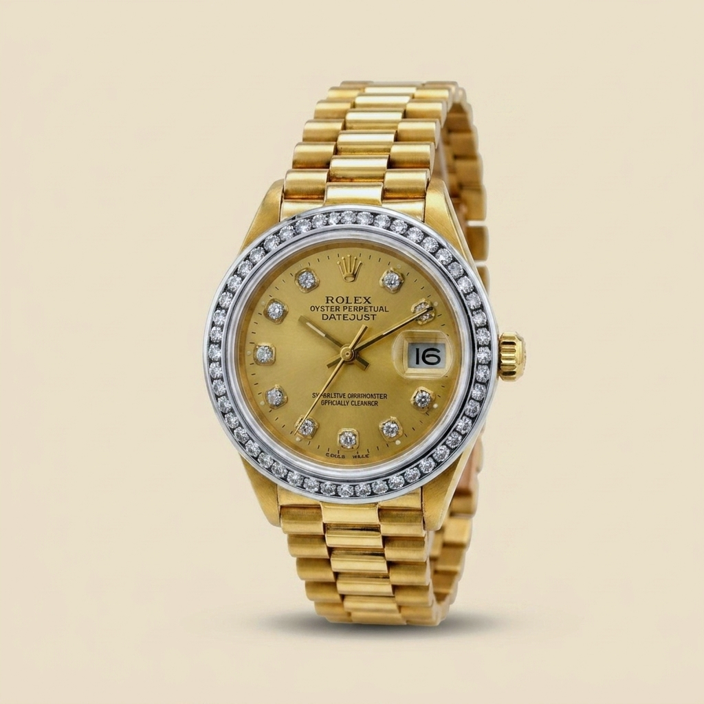 Rolex Lady-Datejust President in Yellow Gold - alternate view