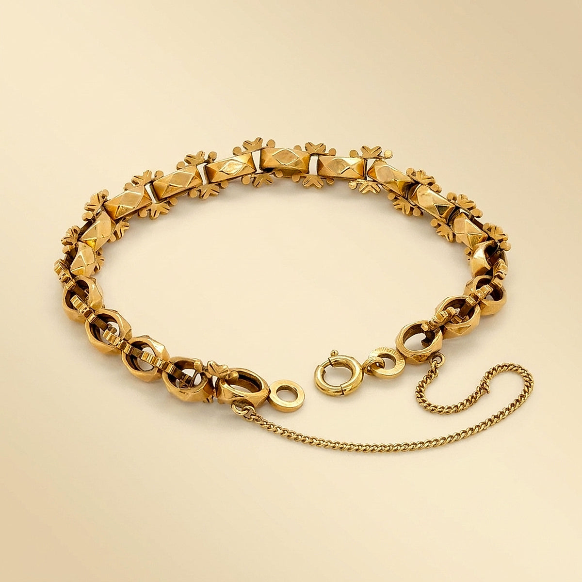 1930's France Rose Gold Bracelet
