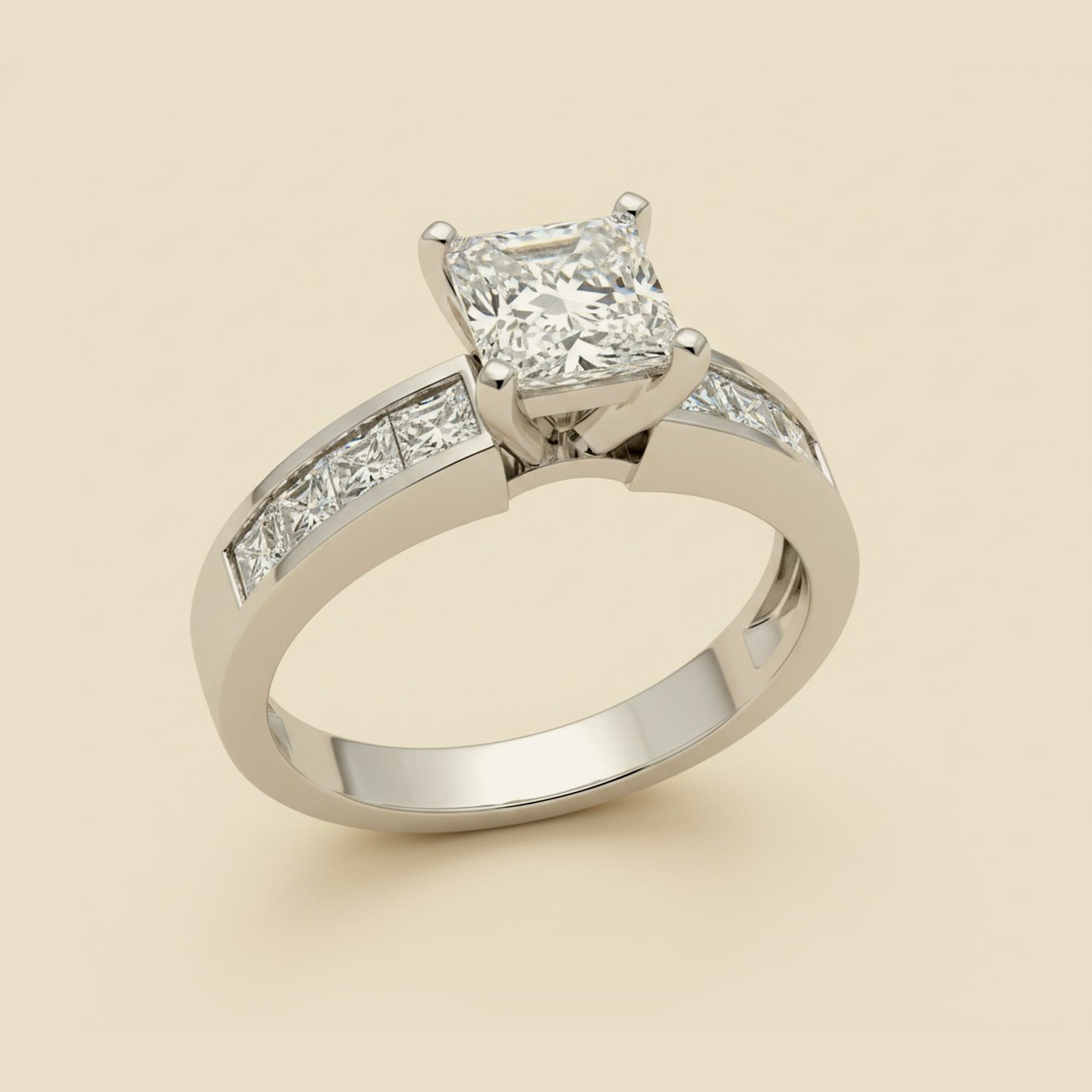 Princess Cut Diamond 1.04cts.