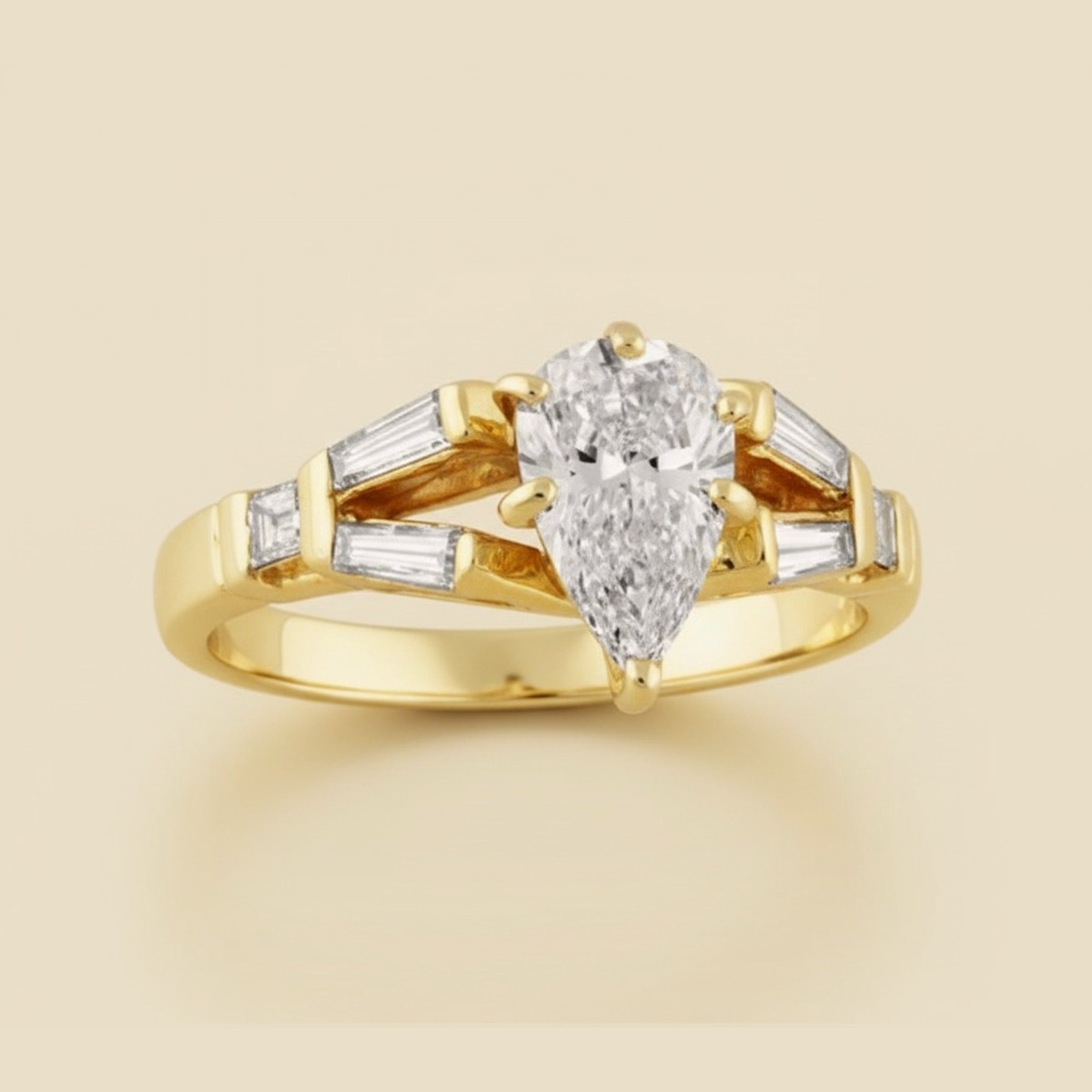 Pear Shaped Diamond 1.06cts.