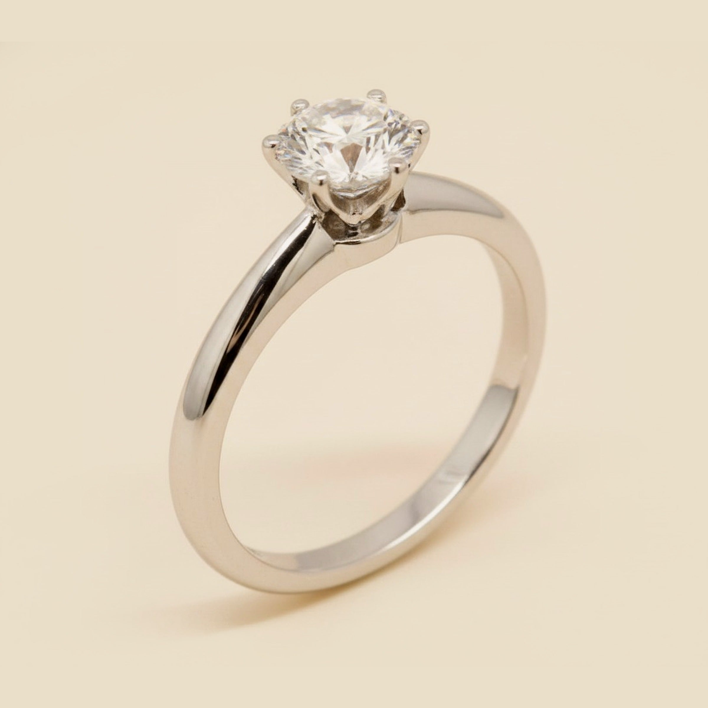 Tiffany & Co. Knife Edge 0.56 Carat Diamond Solitaire Ring