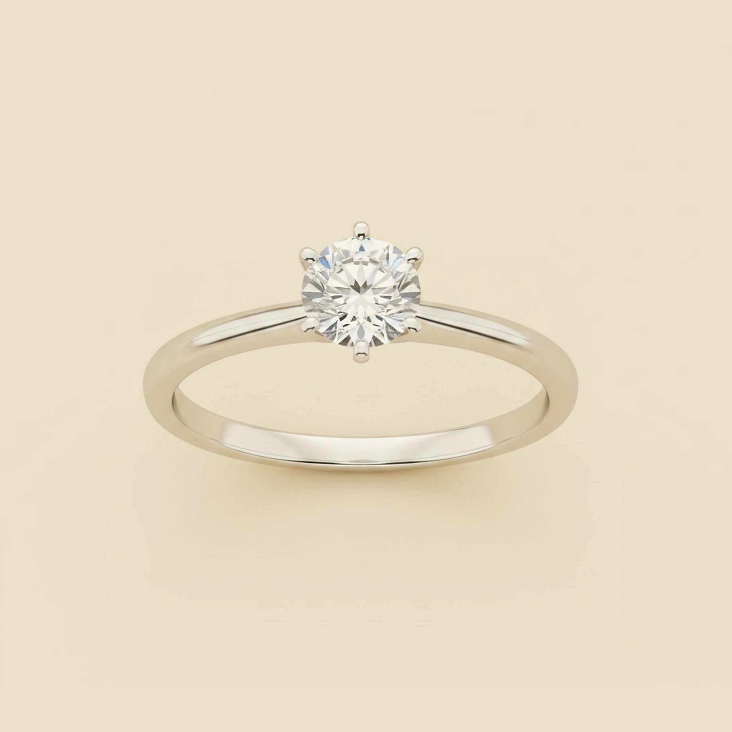 Tiffany & Co. Knife Edge Diamond Solitaire Engagement Ring