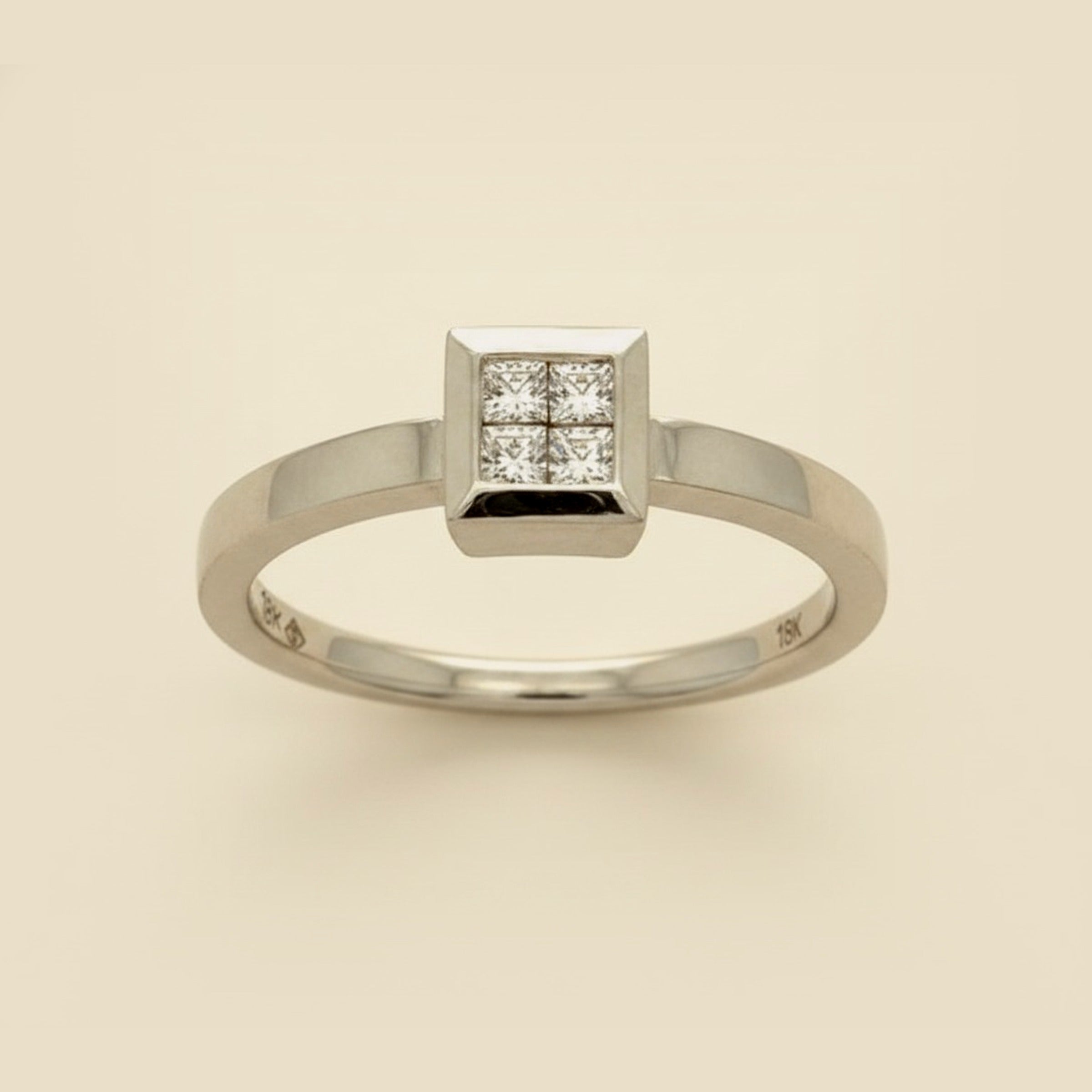 Invisibly Set, Diamond Engagement Ring