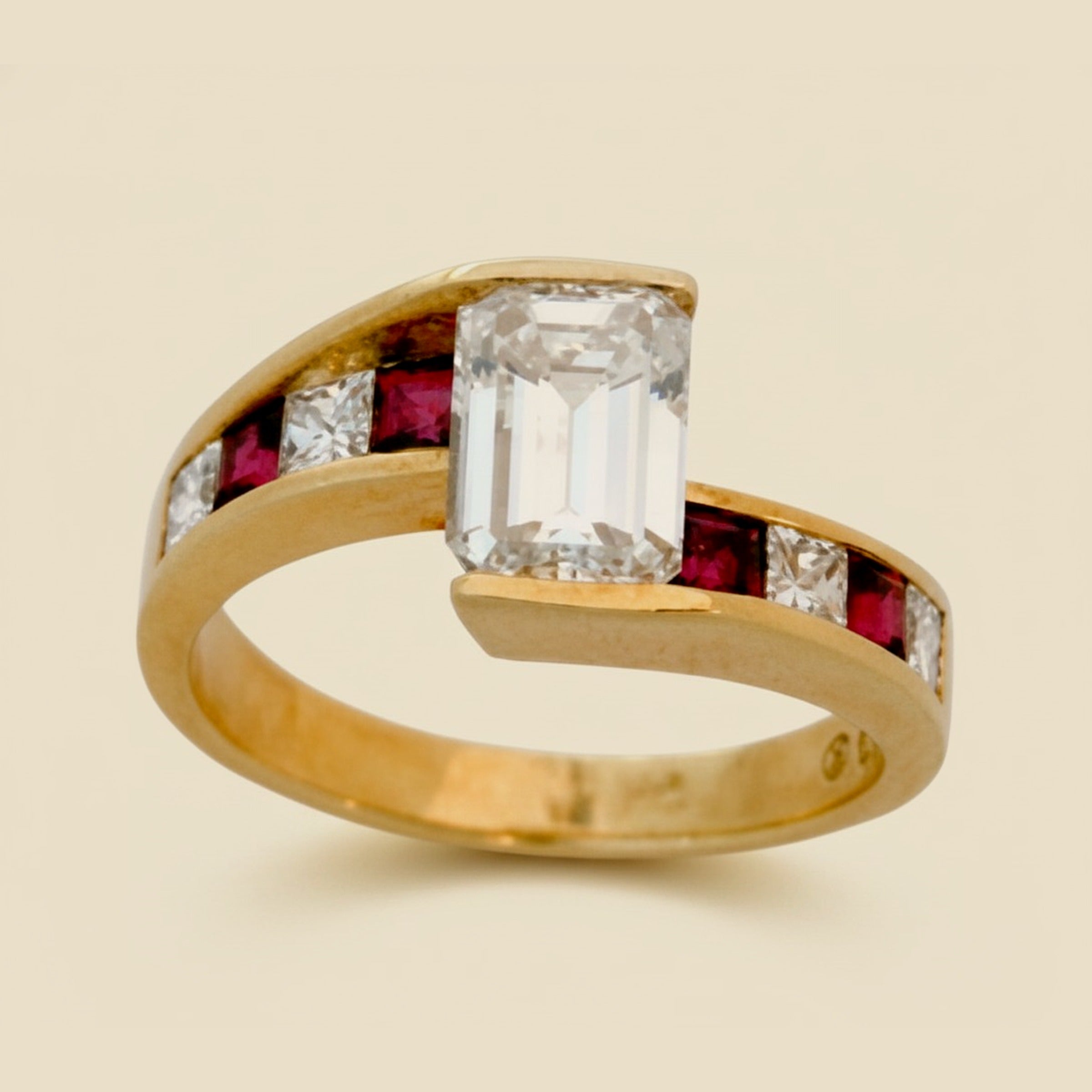 Emerald Cut Diamond 1.47cts.