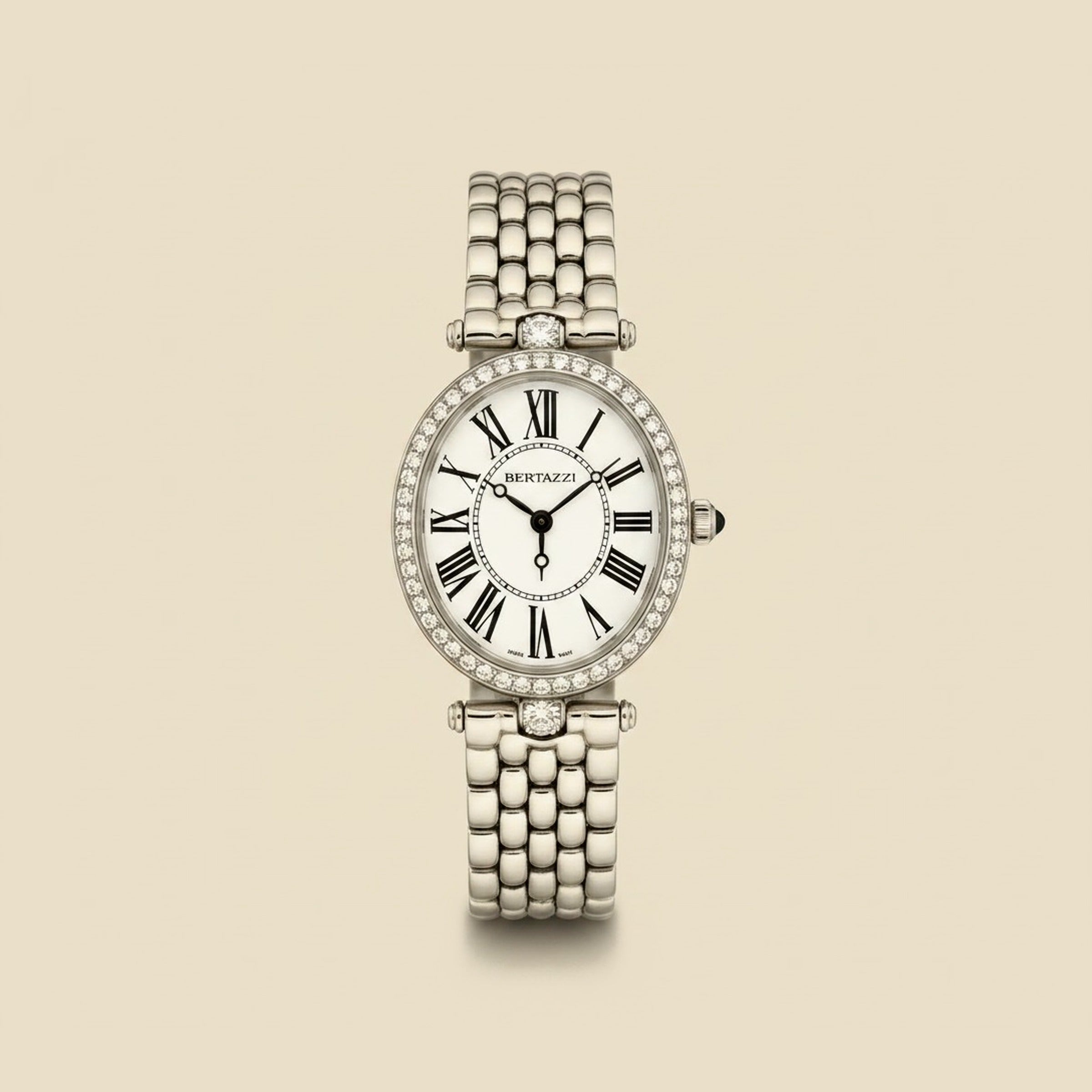 Frederique Constant Lady's Stainless Steel Diamond Watch